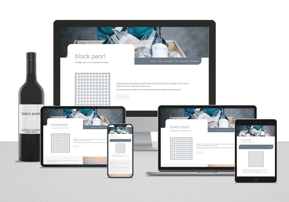 Black Pearl responsive website